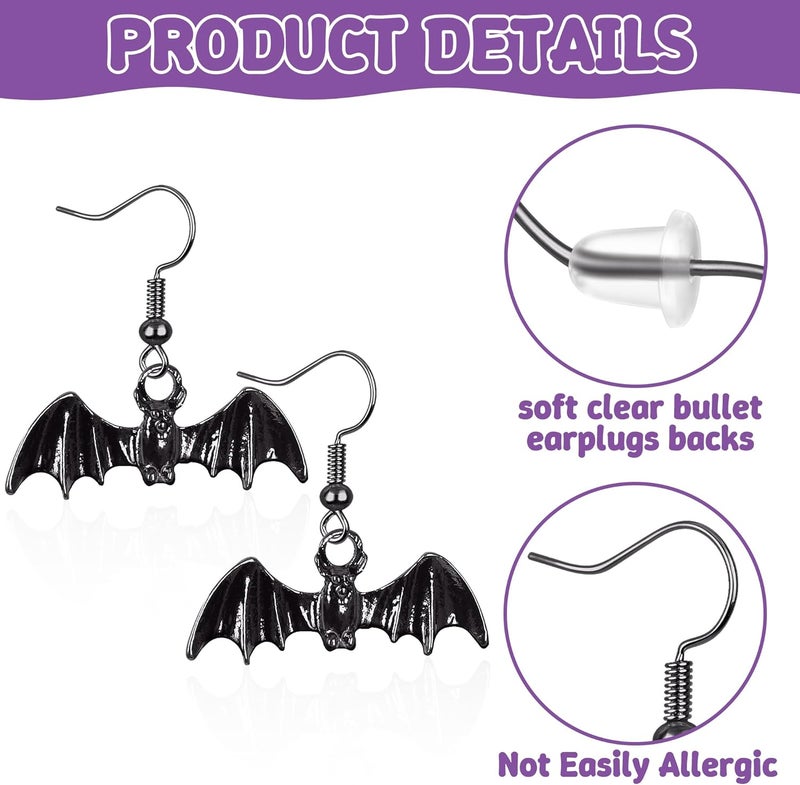 Fullive Thanksgiving Earrings, Fall Stud Dangle Turkey Earrings, Hypoallergenic Thanksgiving Accessory for Women Adult - Image 3